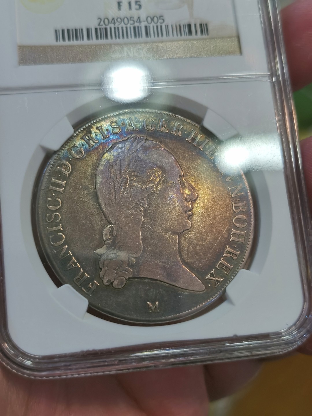 博洋堂马克藏家退坑小专场暨第026期（全场包邮） NGC F15 意大利米兰1795年早期1泰勒大银币 五彩包浆夺目