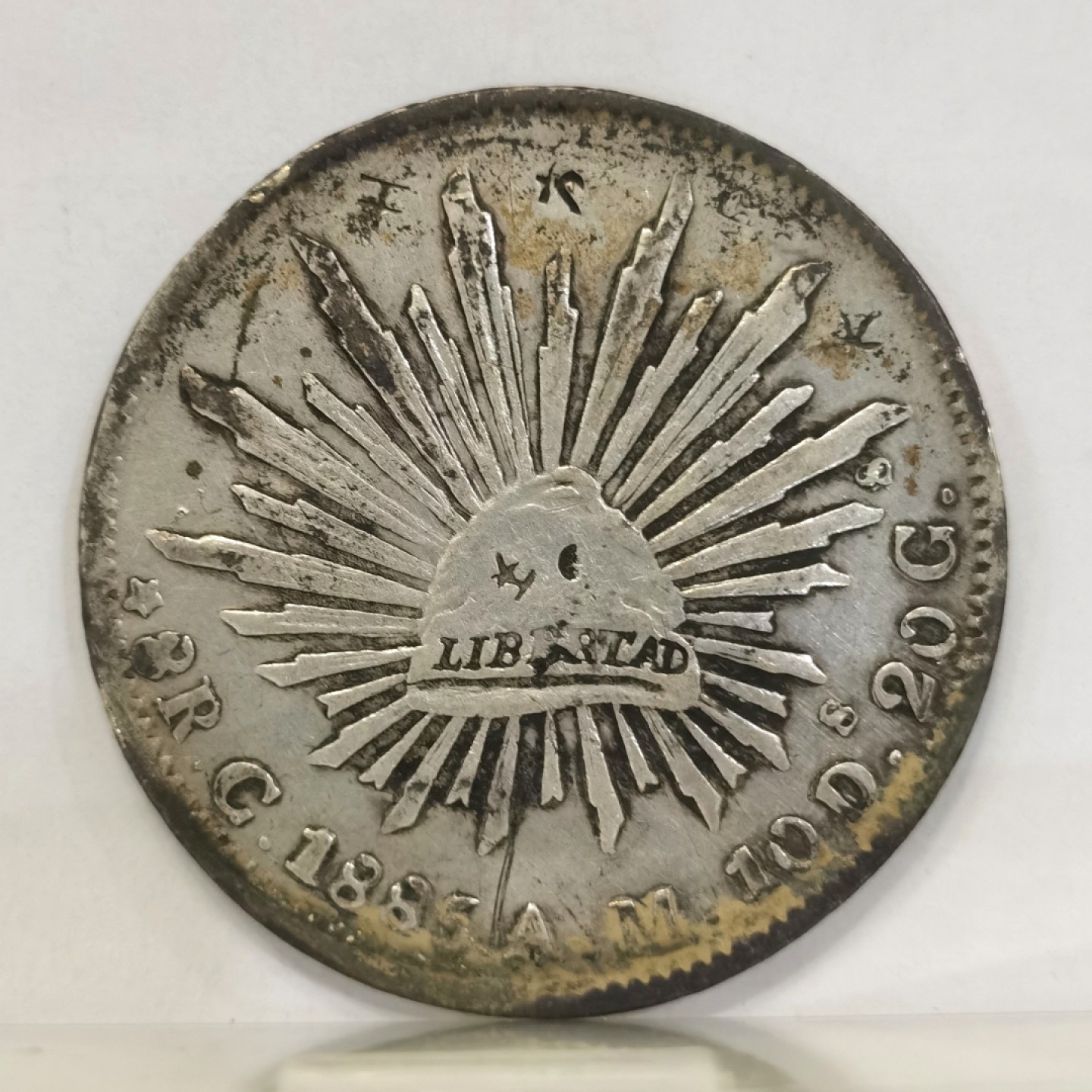 博洋堂马克藏家退坑小专场暨第026期（全场包邮） 墨西哥1885年C AM版鹰洋 四级鹰非常少见 C和Cn两大版别总铸造量也仅22.7万枚 C版要少得多