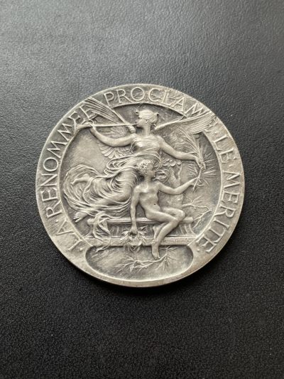 欧洲章牌-拍卖第22场 - 法国塞纳河速写竞赛镀银铜章