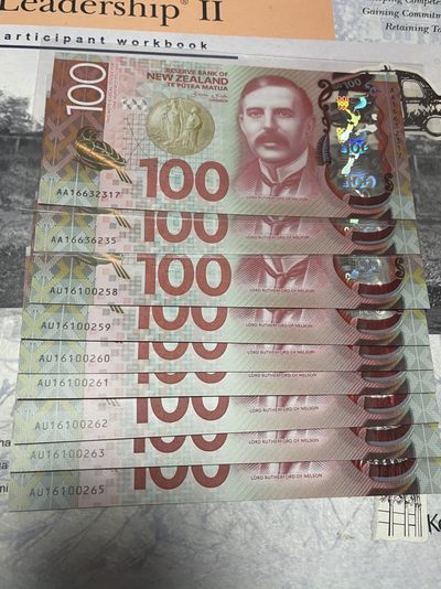 无47靓号团全新UNC新西兰100 一口价开团 - 无347靓号全新UNC新西兰100 AU冠16100258