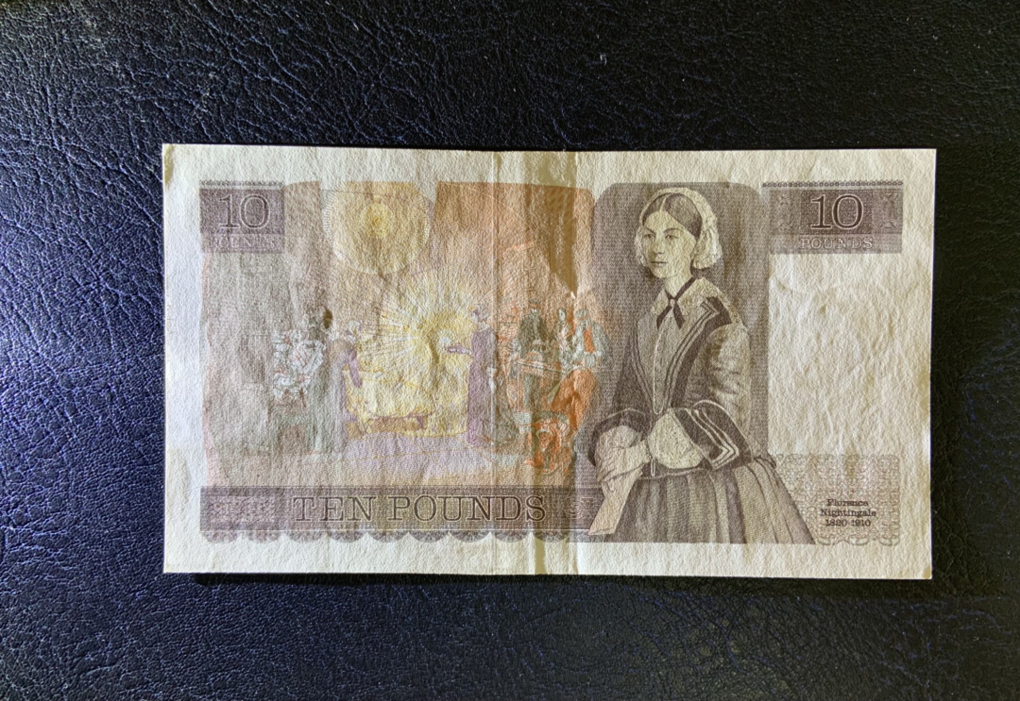 收藏联盟Quantum Auction 第258期拍卖  英国1988-91年10镑 品相AU-  近代护理学奠基人 南丁格尔