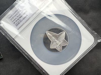 【币观天下】第223期钱币拍卖 - 法兰西瑰宝系列 2018 宝诗龙 银币 ngc70 盒证齐全