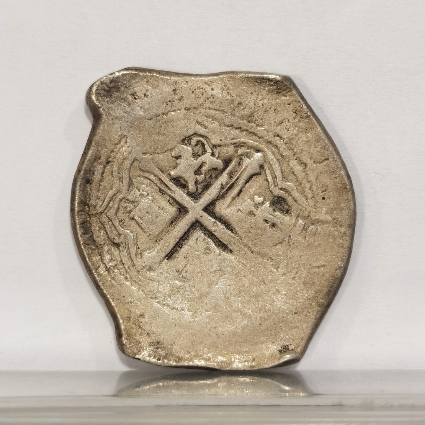 博洋堂马克藏家退坑小专场暨第026期（全场包邮） 西属墨西哥1653年菲利普四世Mo-P 8里亚尔Cob 27g