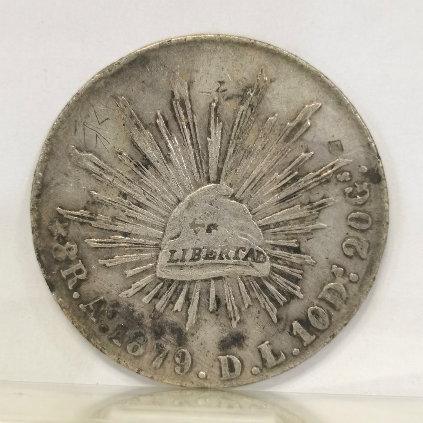 博洋堂马克藏家退坑小专场暨第026期（全场包邮） 墨西哥1879年As DL版鹰洋 少见六级鹰 比同期1876-1882年Alamos厂要少