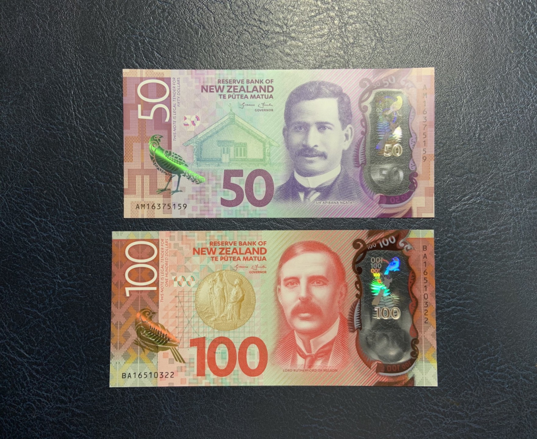 收藏联盟Quantum Auction 第258期拍卖  新西兰2015-16年5-100元 品相全新UNC