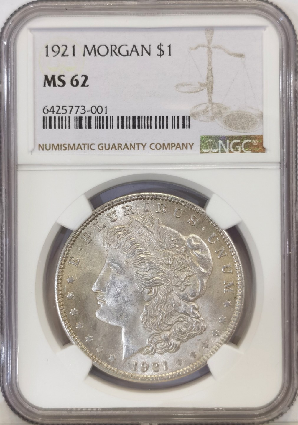 博洋堂马克藏家退坑小专场暨第026期（全场包邮） NGC MS62 美国1921年关门摩根大银