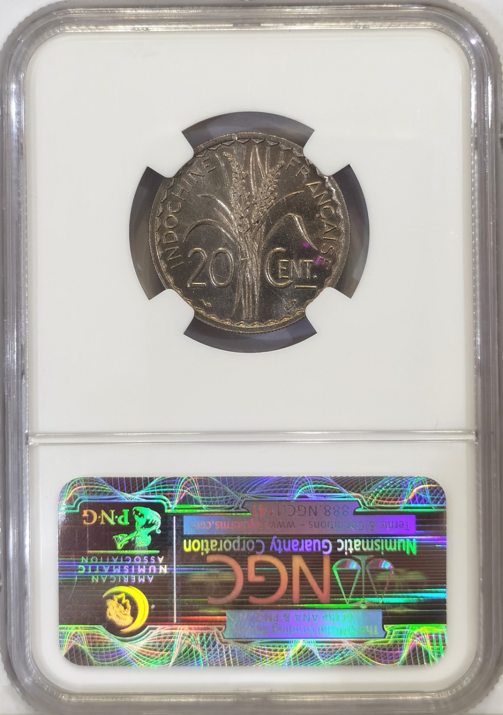 博洋堂马克藏家退坑小专场暨第026期（全场包邮） NGC MS63 法属印支1939年20C copper-nickel