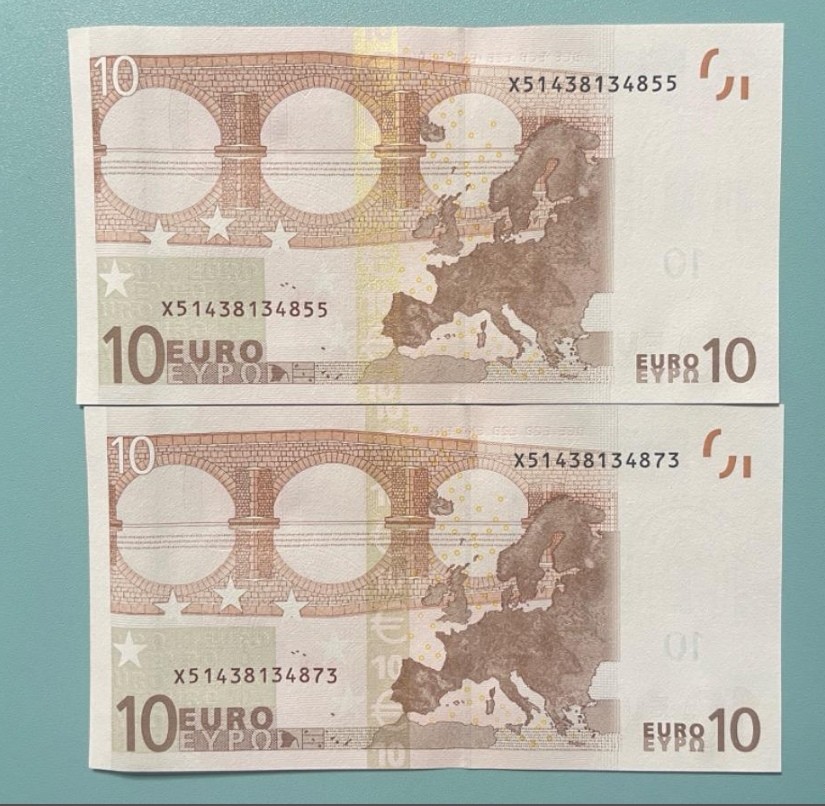 欧盟纸币 Euro2002版 10欧元 二签 全新UNC 单价