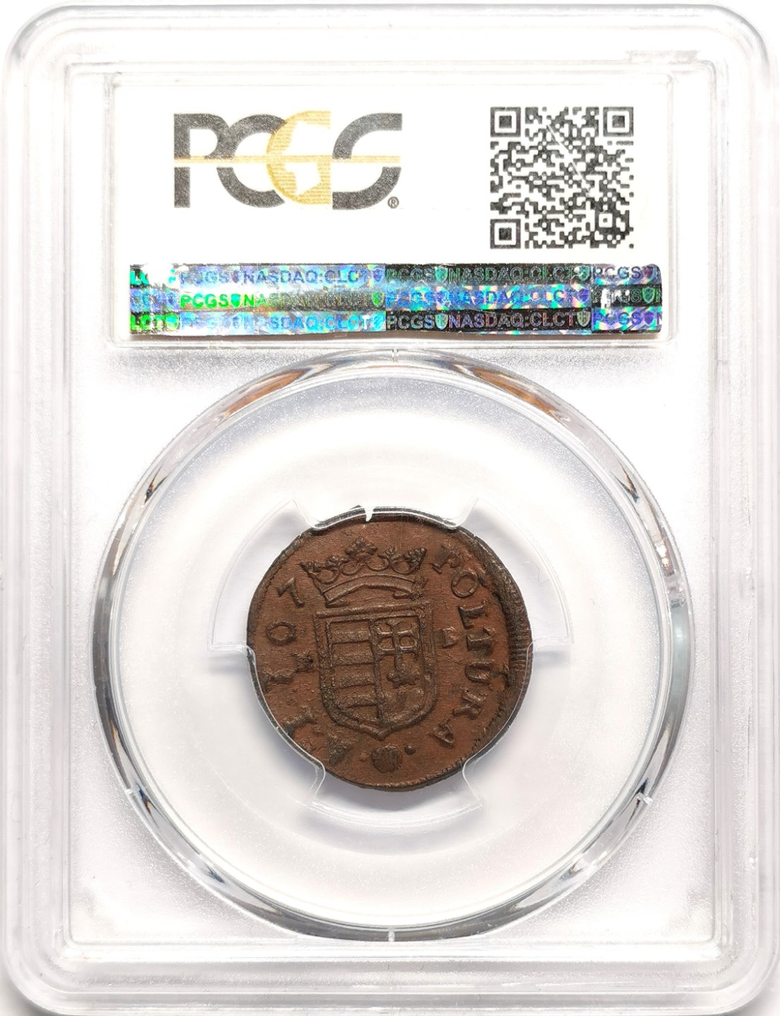 凡希社世界钱币微拍第二百三十八期 荐！1707匈牙利1P铜币PCGS-MS63叛乱时期发行！