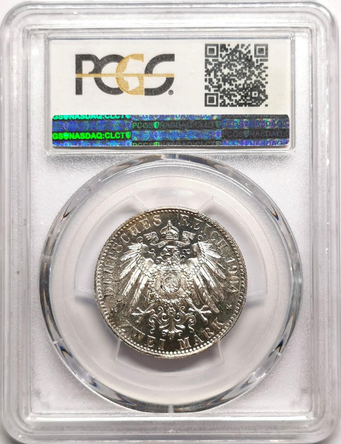 凡希社世界钱币微拍第二百三十八期 1904D巴伐利亚2马克PCGS-MS65
