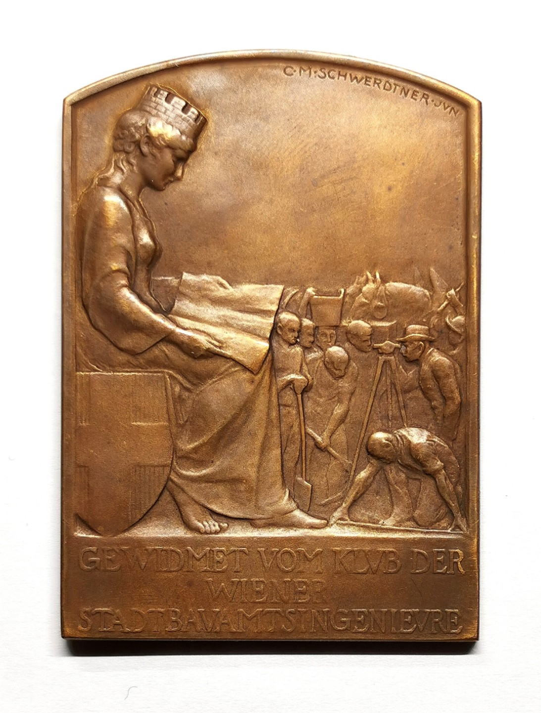 凡希社世界钱币微拍第二百三十八期 1908奥地利建筑协会纪念方章UNC