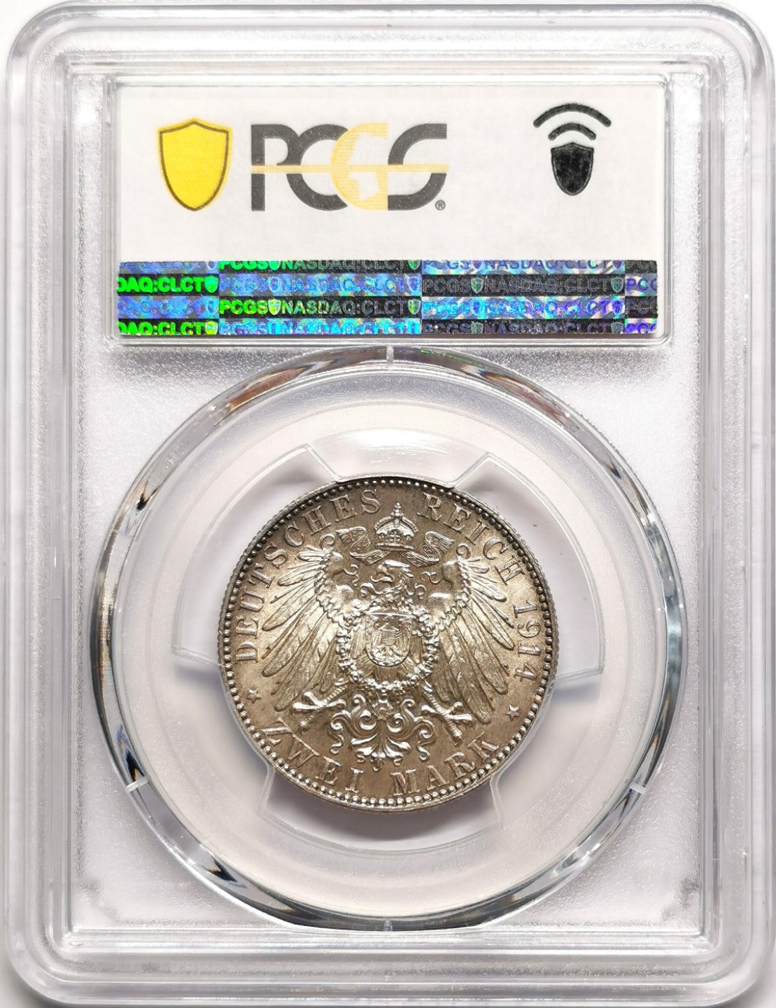 凡希社世界钱币微拍第二百三十八期 1914萨克森2马克PCGS-MS65
