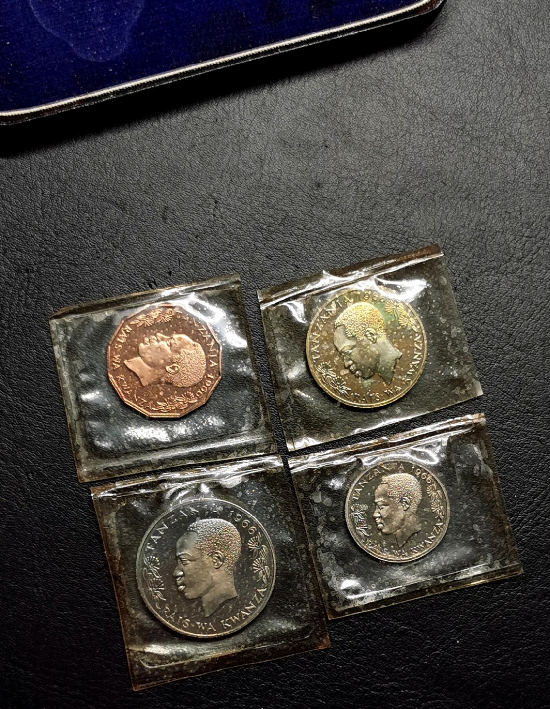 凡希社世界钱币微拍第二百三十八期 1966坦桑尼亚精铸PS原盒塑封！