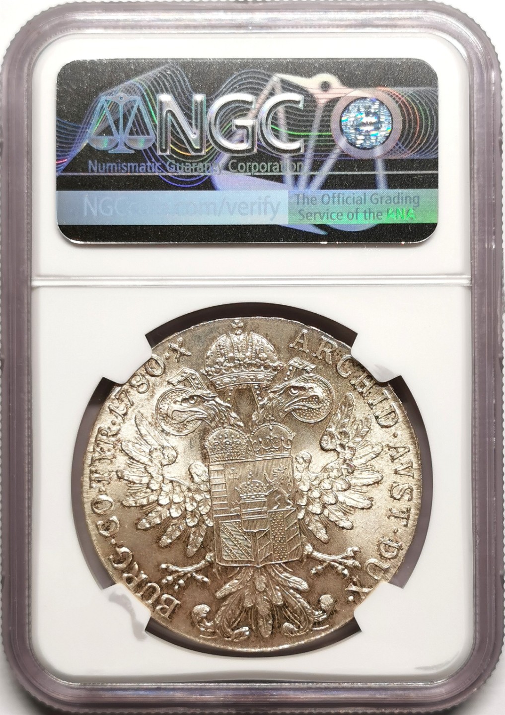 凡希社世界钱币微拍第二百三十八期 1780奥地利特蕾莎泰勒NGC-MS65现代后铸