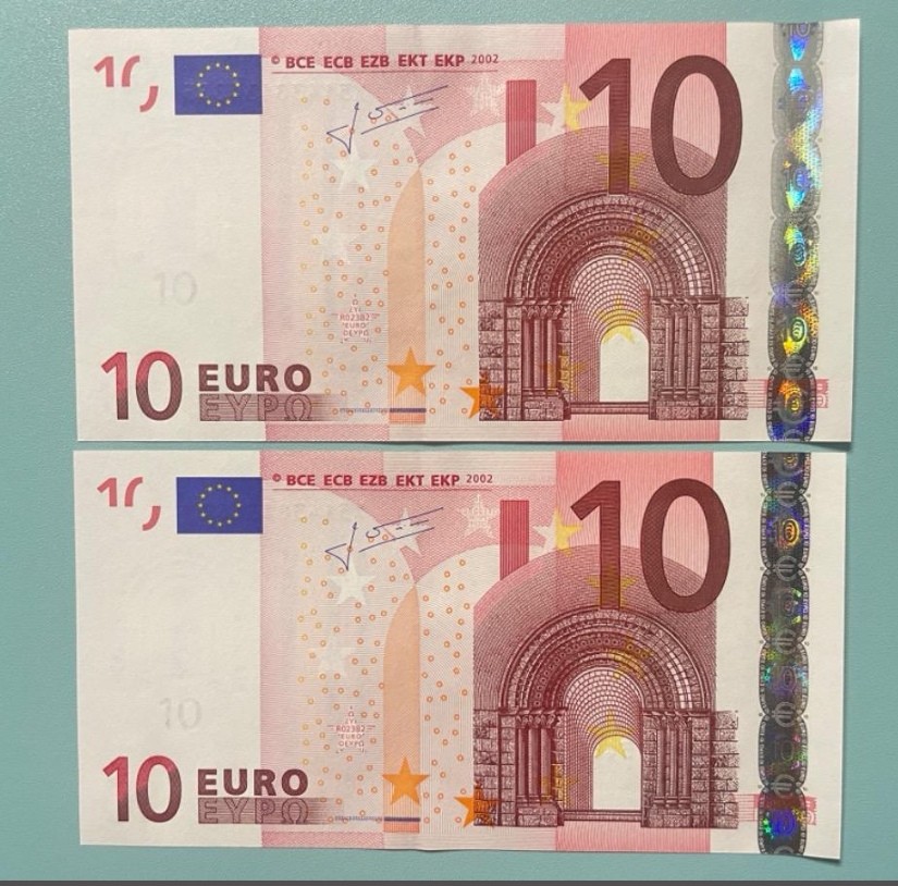 欧盟纸币 Euro2002版 10欧元 二签 全新UNC 单价
