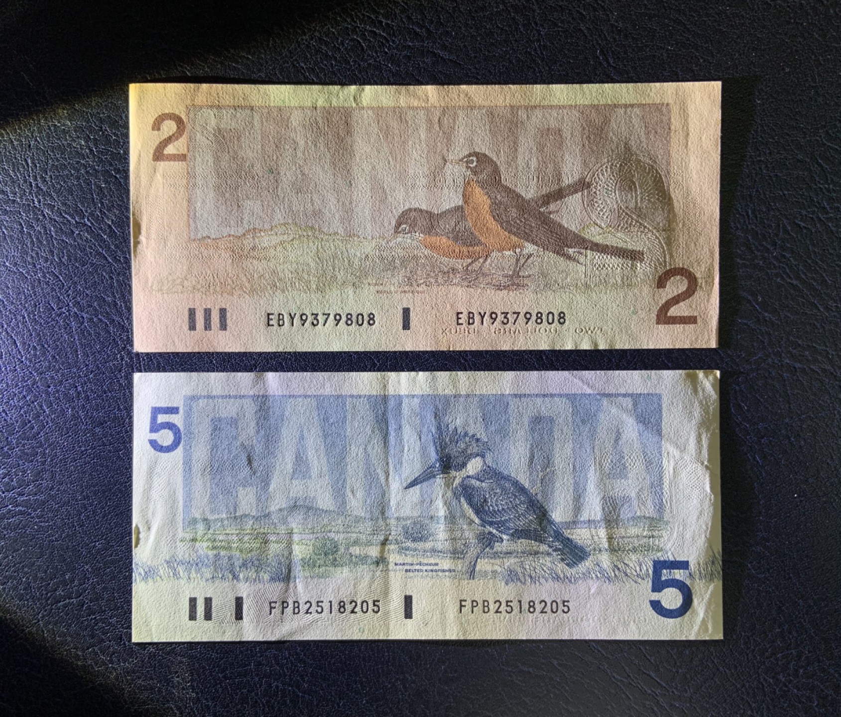 收藏联盟Quantum Auction 第258期拍卖  加拿大1986年2和5元 品相分别为UNC-和AU- 号码无4
