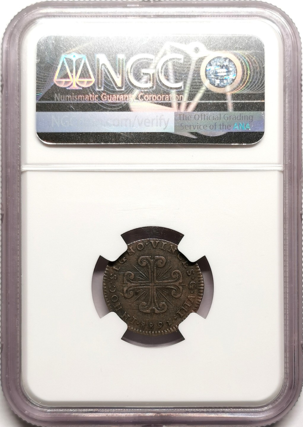 凡希社世界钱币微拍第二百三十八期 1688那不勒斯8G银辅币NGC-XFD