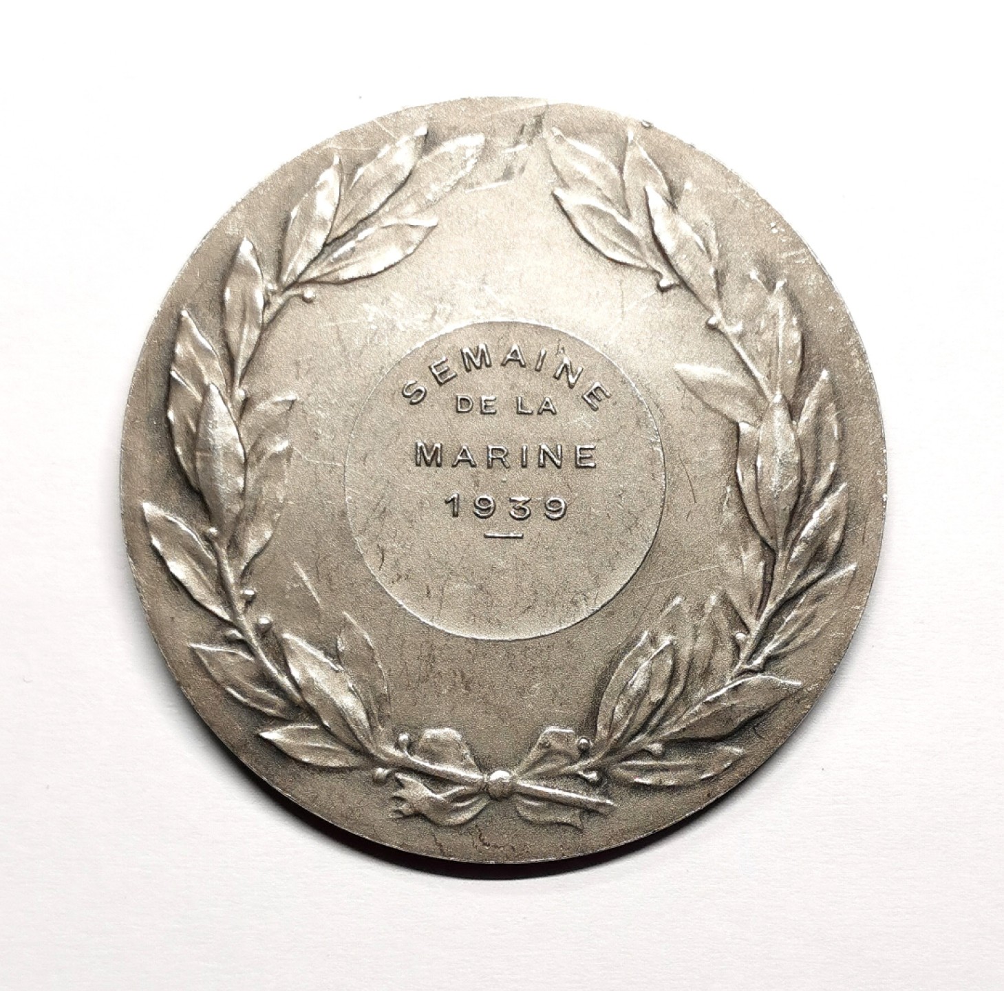 凡希社世界钱币微拍第二百三十八期 1939法兰西海军镀银纪念章