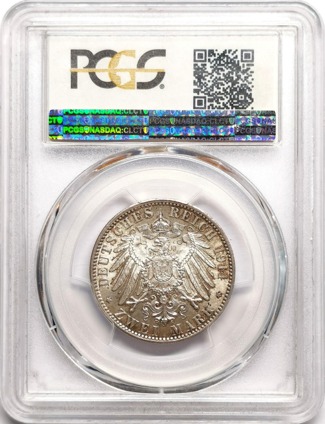 凡希社世界钱币微拍第二百三十八期 1914汉堡2马克PCGS-MS66