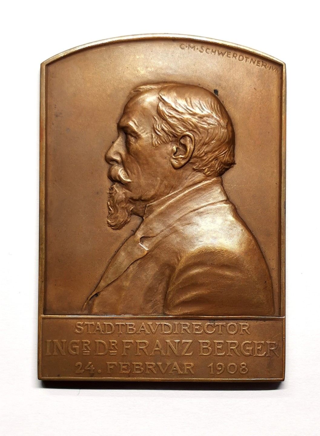 凡希社世界钱币微拍第二百三十八期 1908奥地利建筑协会纪念方章UNC