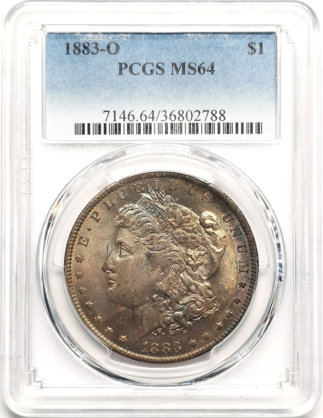 凡希社世界钱币微拍第二百三十八期 1883O美国摩根壹元PCGS-MS64原光+香槟彩！