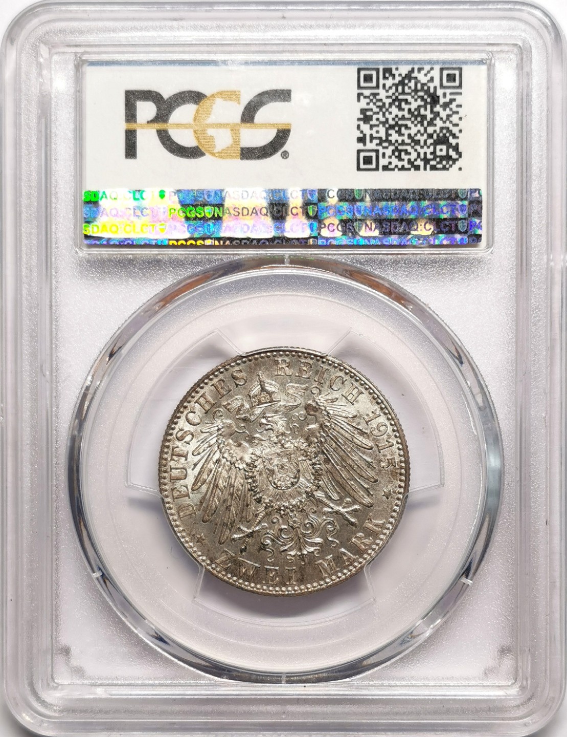 凡希社世界钱币微拍第二百三十八期 1915萨克森梅宁根2马克PCGS-MS65