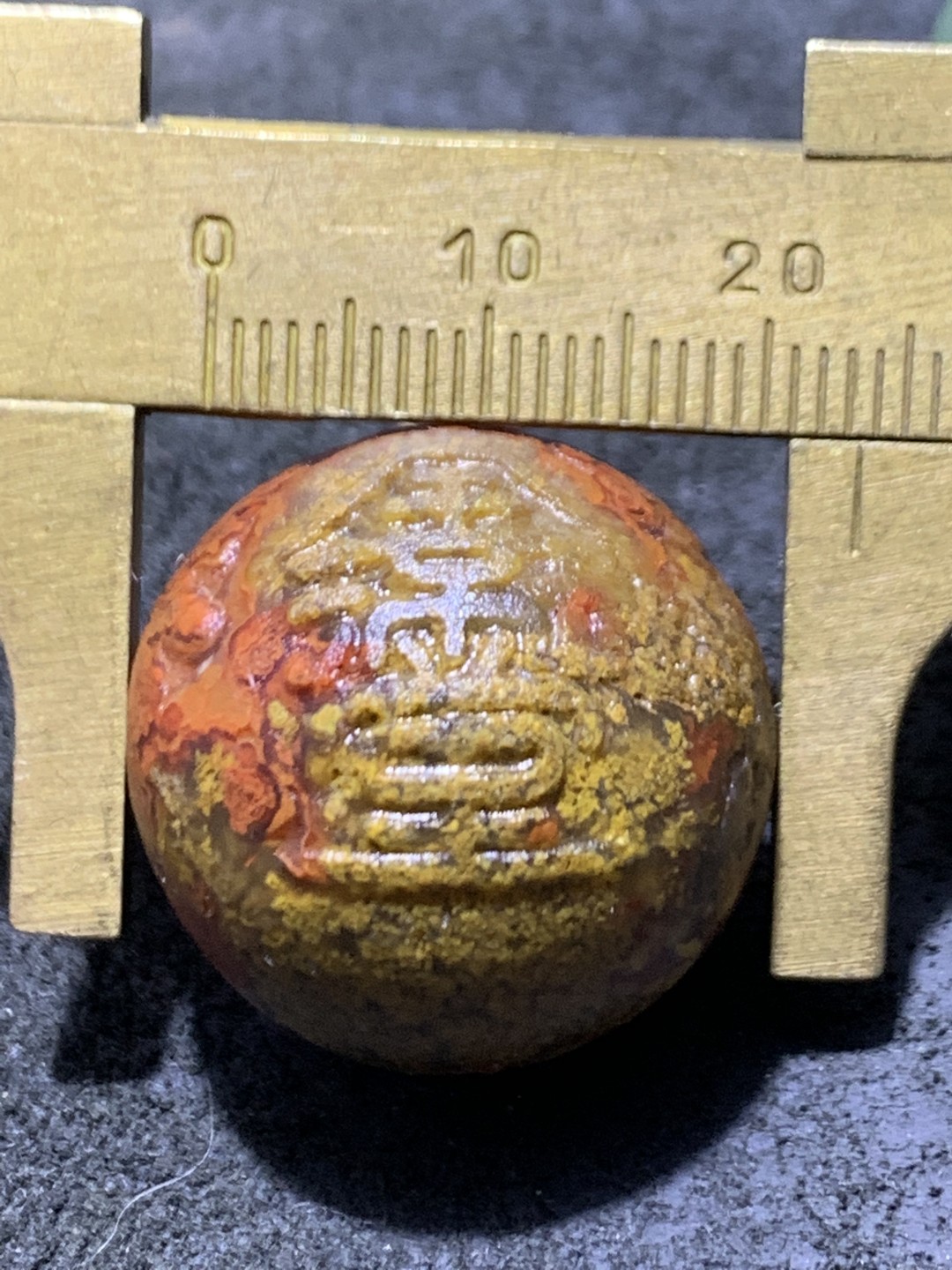 精美亚光草花纹冰飘风化纹战国红玛瑙手工雕刻金玉满堂随形单珠一颗