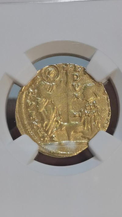 NGC-MS62意大利1789-97年威尼斯共和国末代总督路德维克·马宁1杜卡特金币