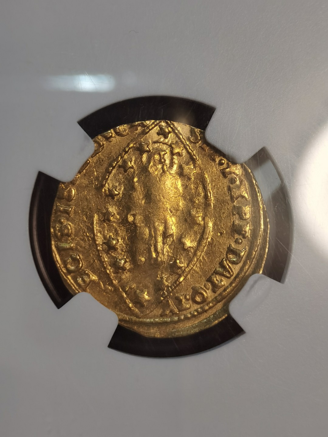 NGC-MS62意大利1789-97年威尼斯共和国末代总督路德维克·马宁1杜卡特金币