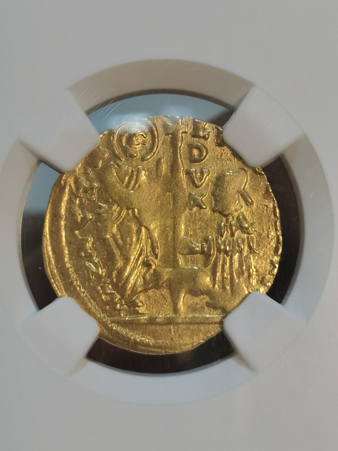 NGC-MS62意大利1789-97年威尼斯共和国末代总督路德维克·马宁1杜卡特金币
