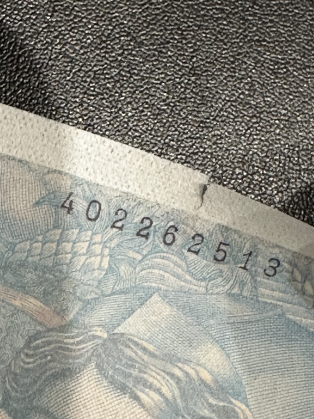 《外钞收藏家》第二百六十八期（连拍第二场） 1945年法国1000法郎 品相如图 有一个裂口