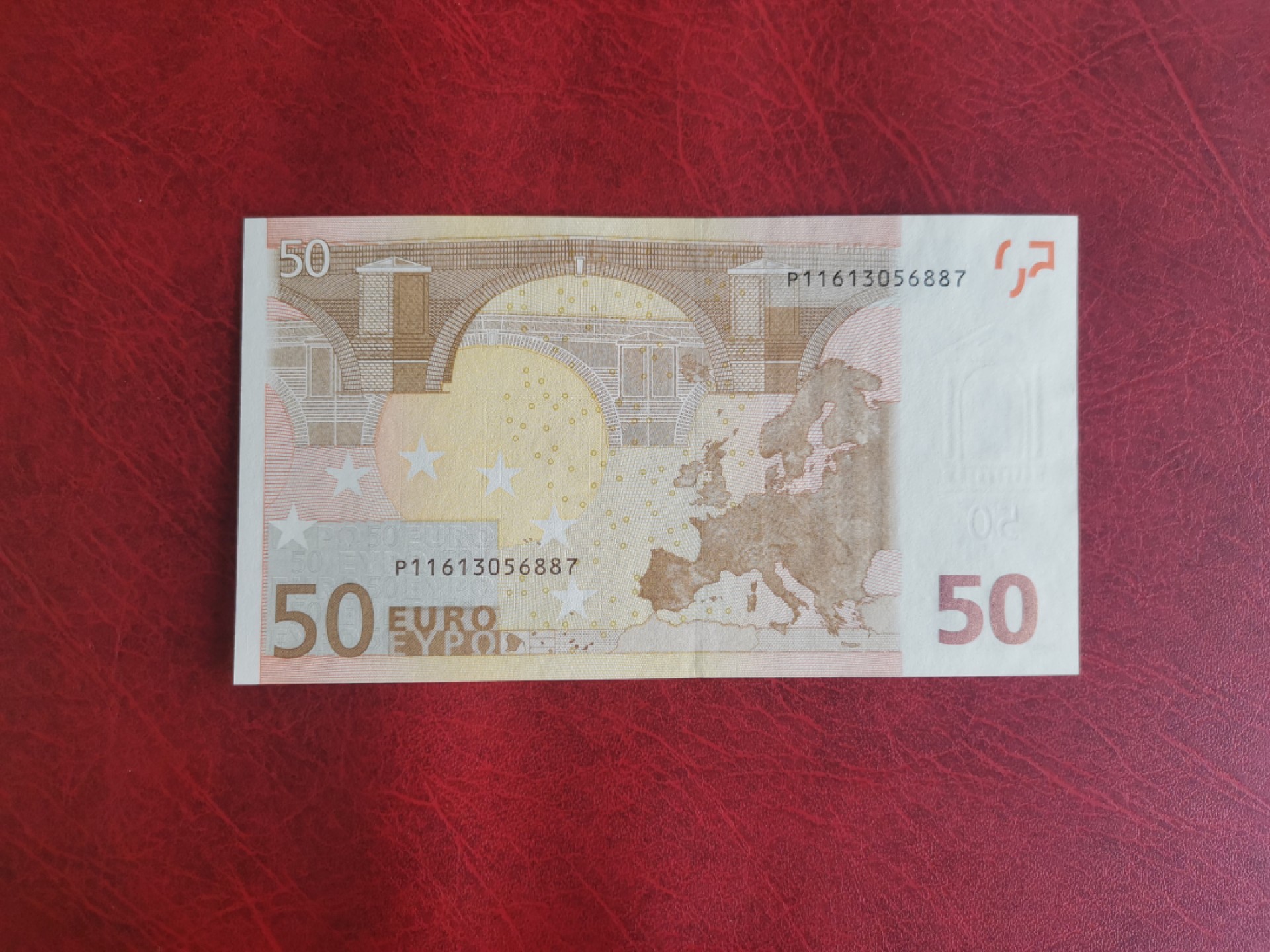 欧盟纸币Euro 一签50欧元 P冠荷兰 全新