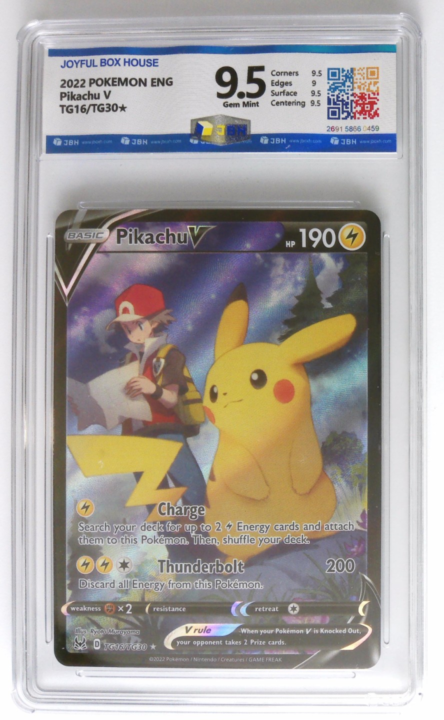 宝可梦评价卡专场 2022 POKEMON ENG Pikachu VTG16/TG30★