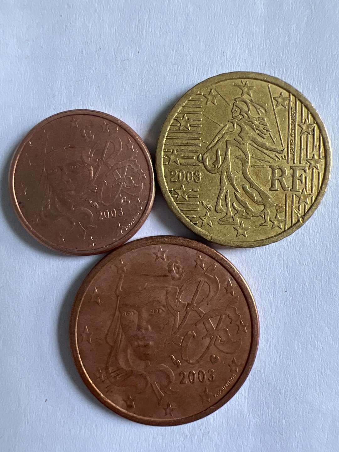 泡泡堂微拍第159幕硬币捡漏可累计专场👿👿，累计满二十元包邮，接受代拍业务 法国2003年