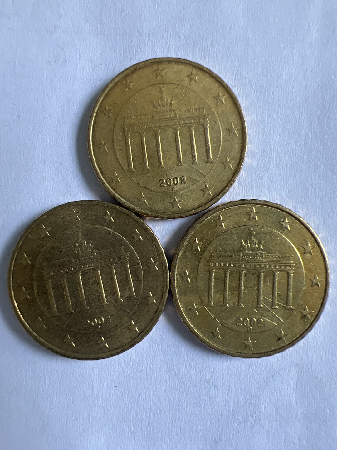 泡泡堂微拍第159幕硬币捡漏可累计专场👿👿，累计满二十元包邮，接受代拍业务 德国2002年三枚