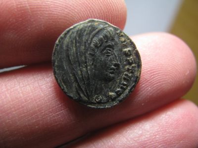 王之爱好~古罗马铜币 - 古罗马皇帝君士坦丁大帝追思铜币