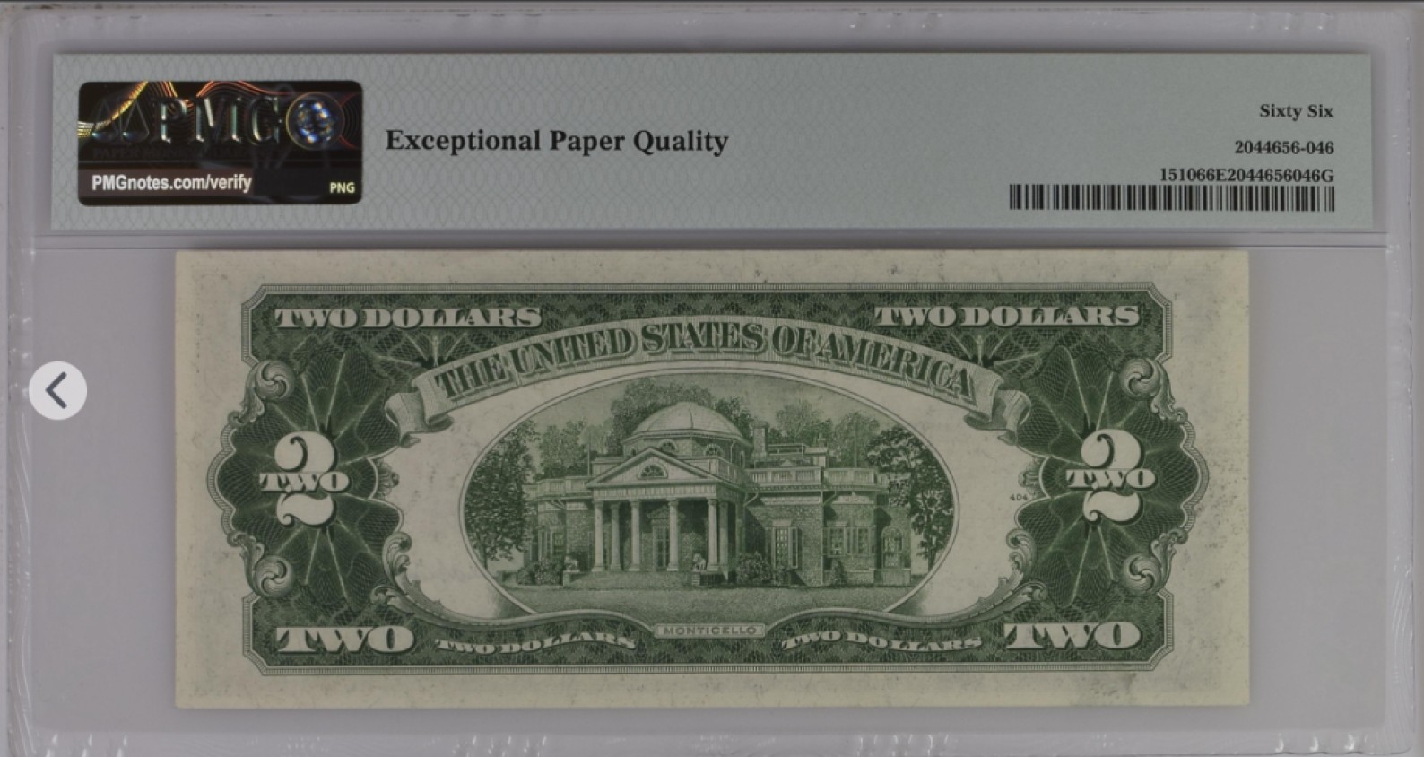 美国蓝库印和红库印合集 Legal Tender Note, $2 1953A Small Size