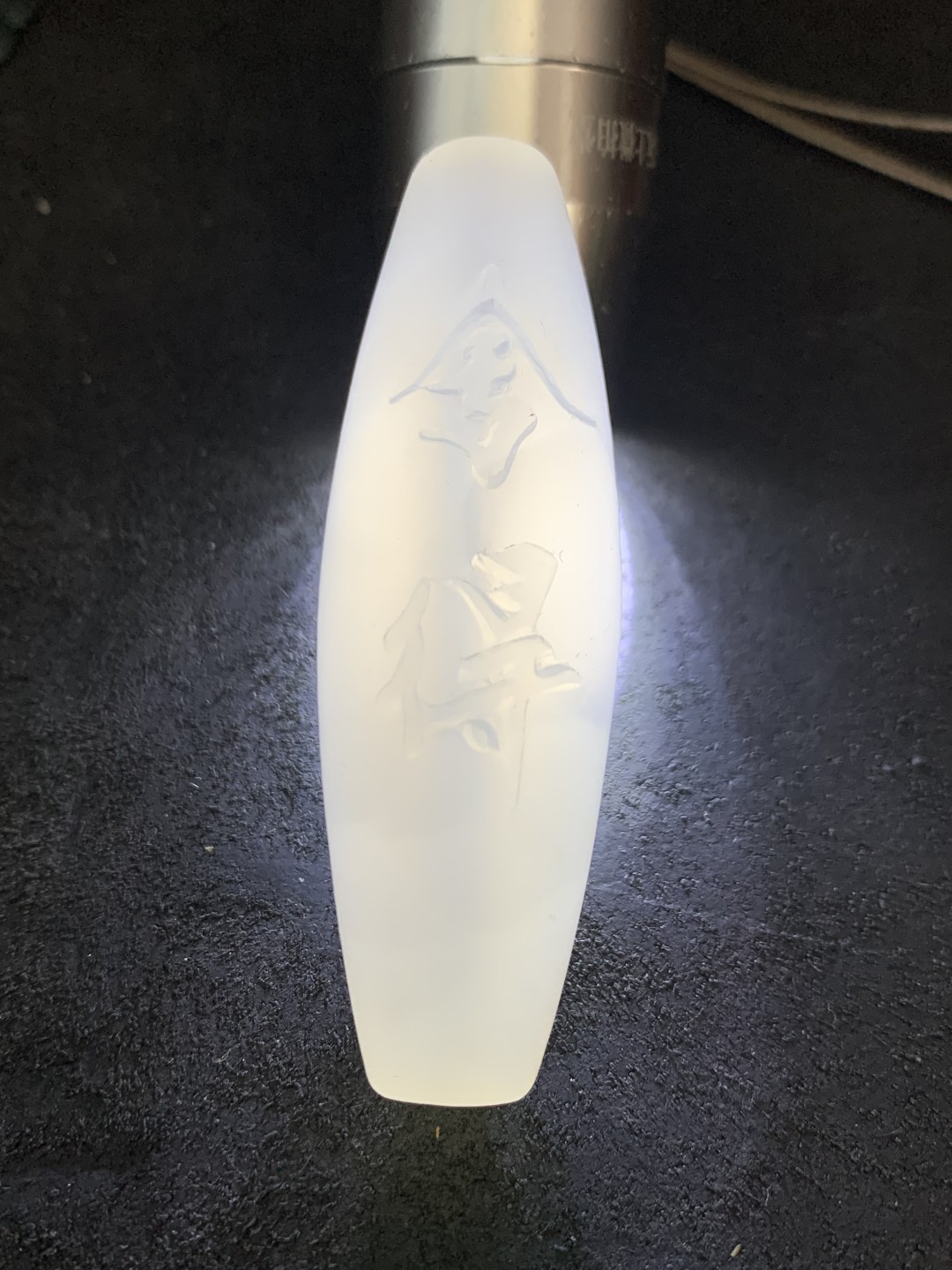 精美高玉化海洋玉髓手工雕刻舍得大桶珠一个！