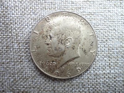 娃娃家-五月、第九场 - 美国半元1969年肯尼迪低银币- 1枚起拍