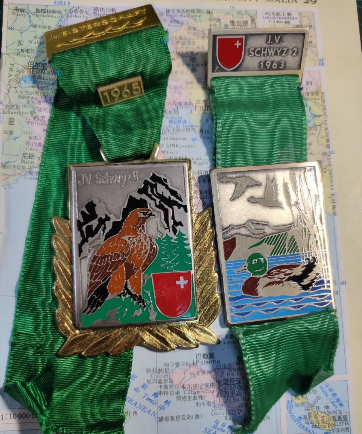 五月清仓会 周五九点结拍 瑞士射击节纪念章二枚