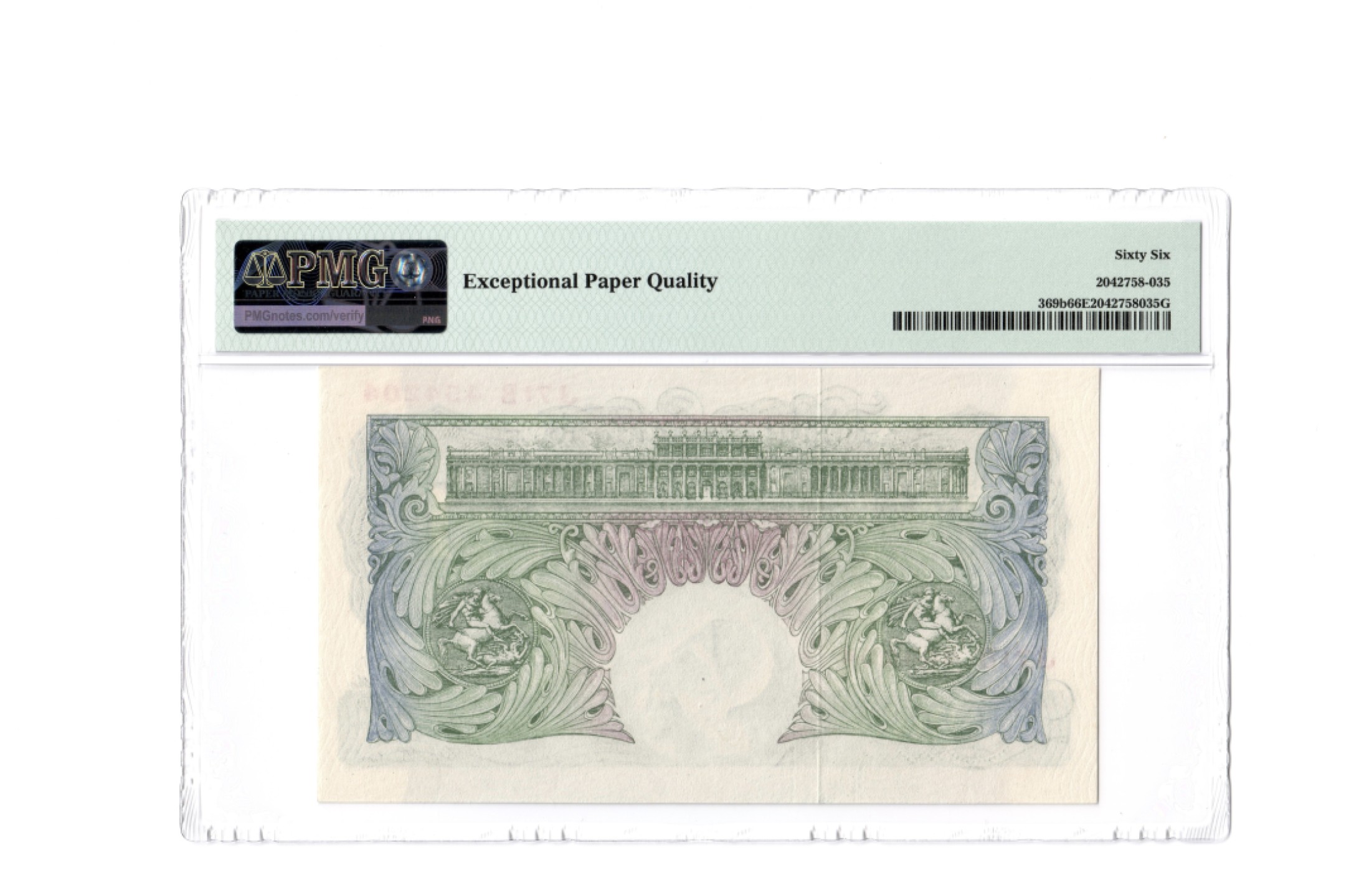 收藏联盟Quantum Auction 第260期拍卖  英国1949-55年1镑 PMG66