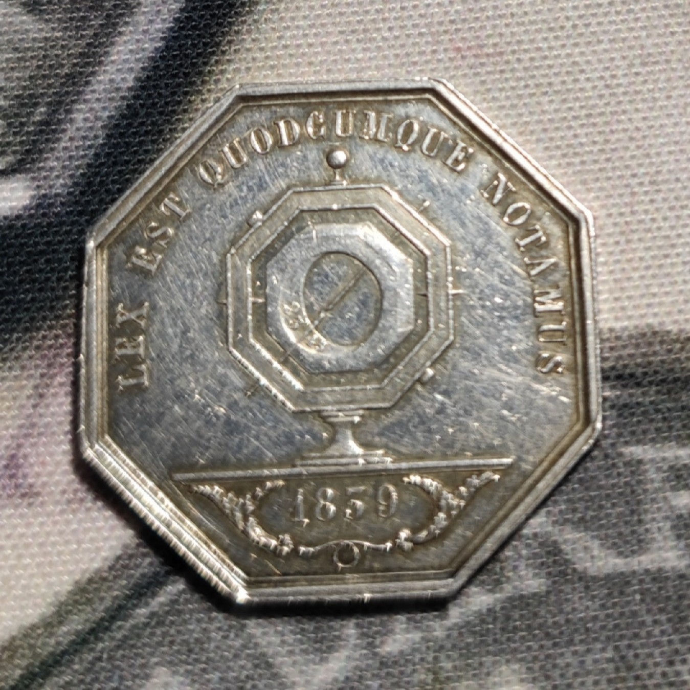 五月清仓会 周五九点结拍 法国八角银章法郎代币