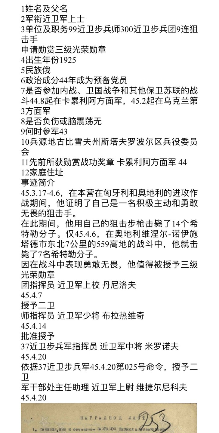 大猫徽章拍卖第224期 苏联43二卫2⃣️ 档案齐全 阻击手 好品