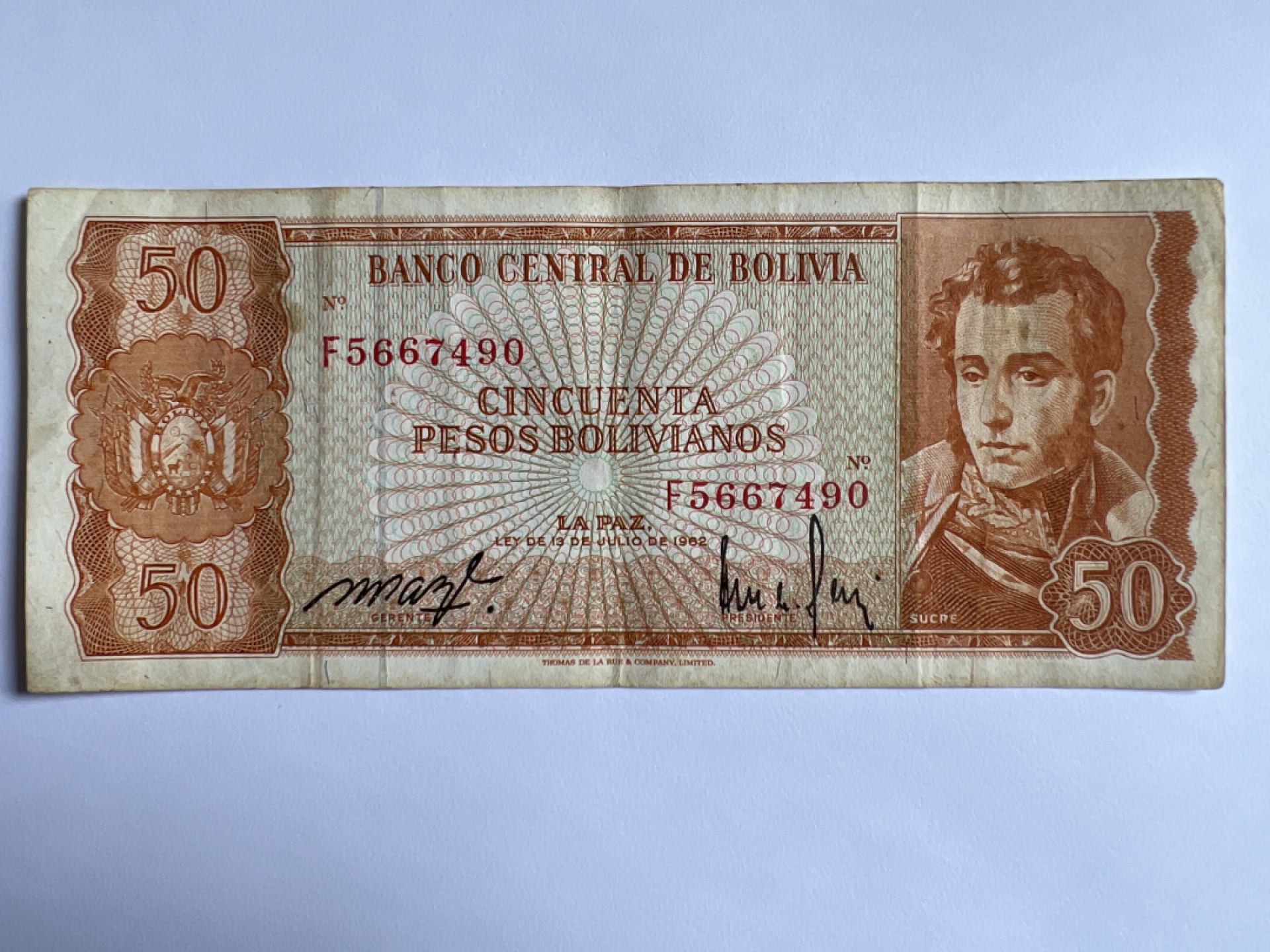 泡泡堂微拍第163幕纸币捡漏可累计专场👿👿，累计满二十元包邮，接受代拍业务 玻利维亚50比索