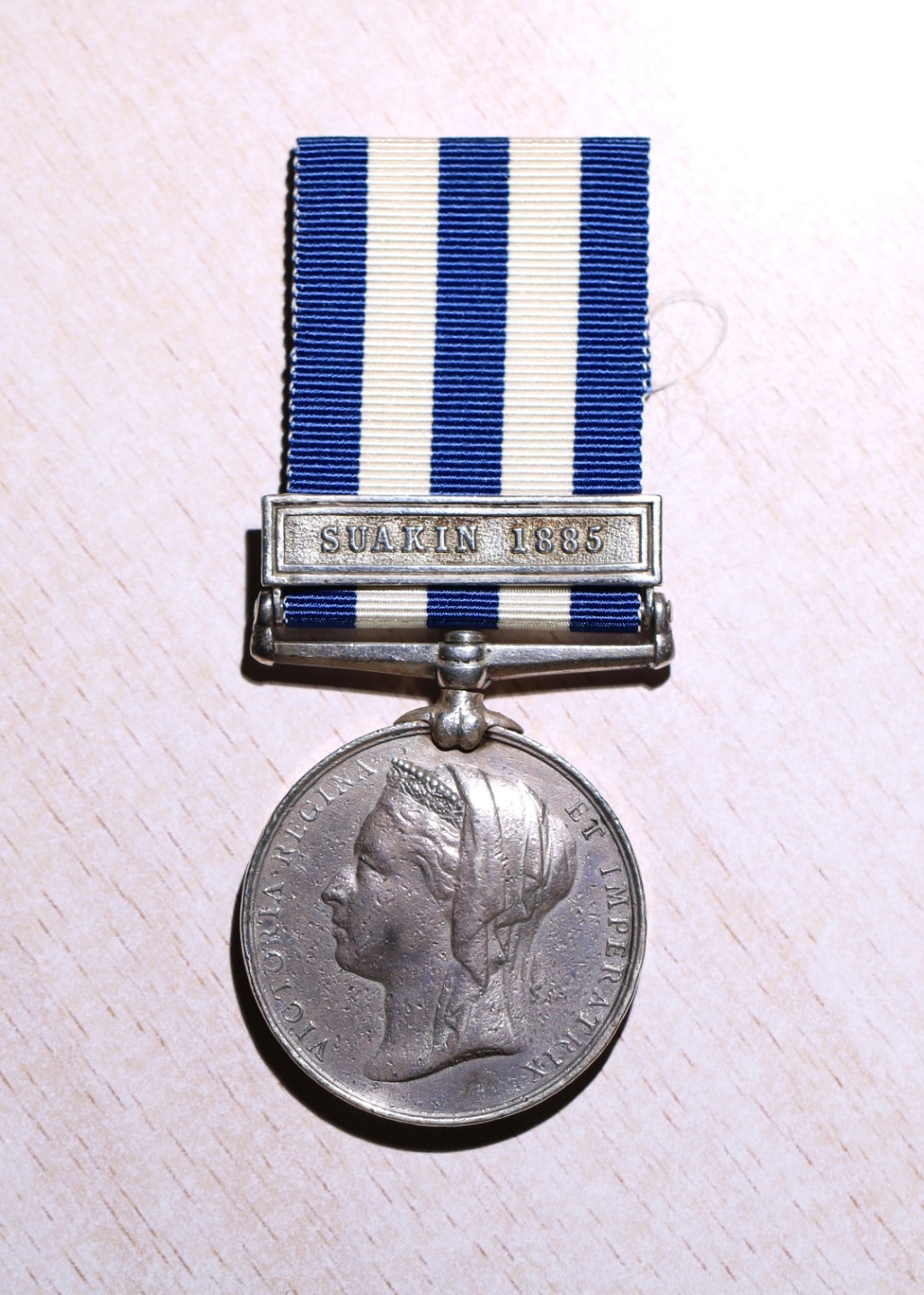 大猫徽章拍卖第224期 大英帝国 埃及奖章带萨瓦金1885勋条