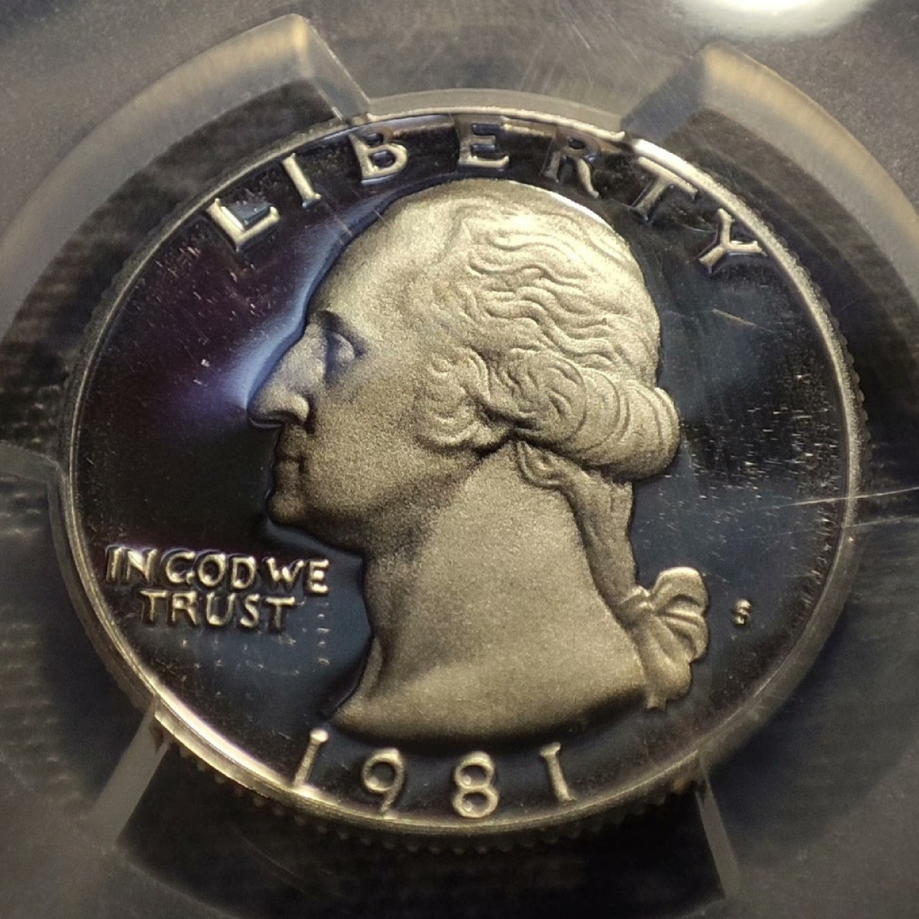 五月清仓会 周五九点结拍 PCGS评级币1981华盛顿镜面精制，非银