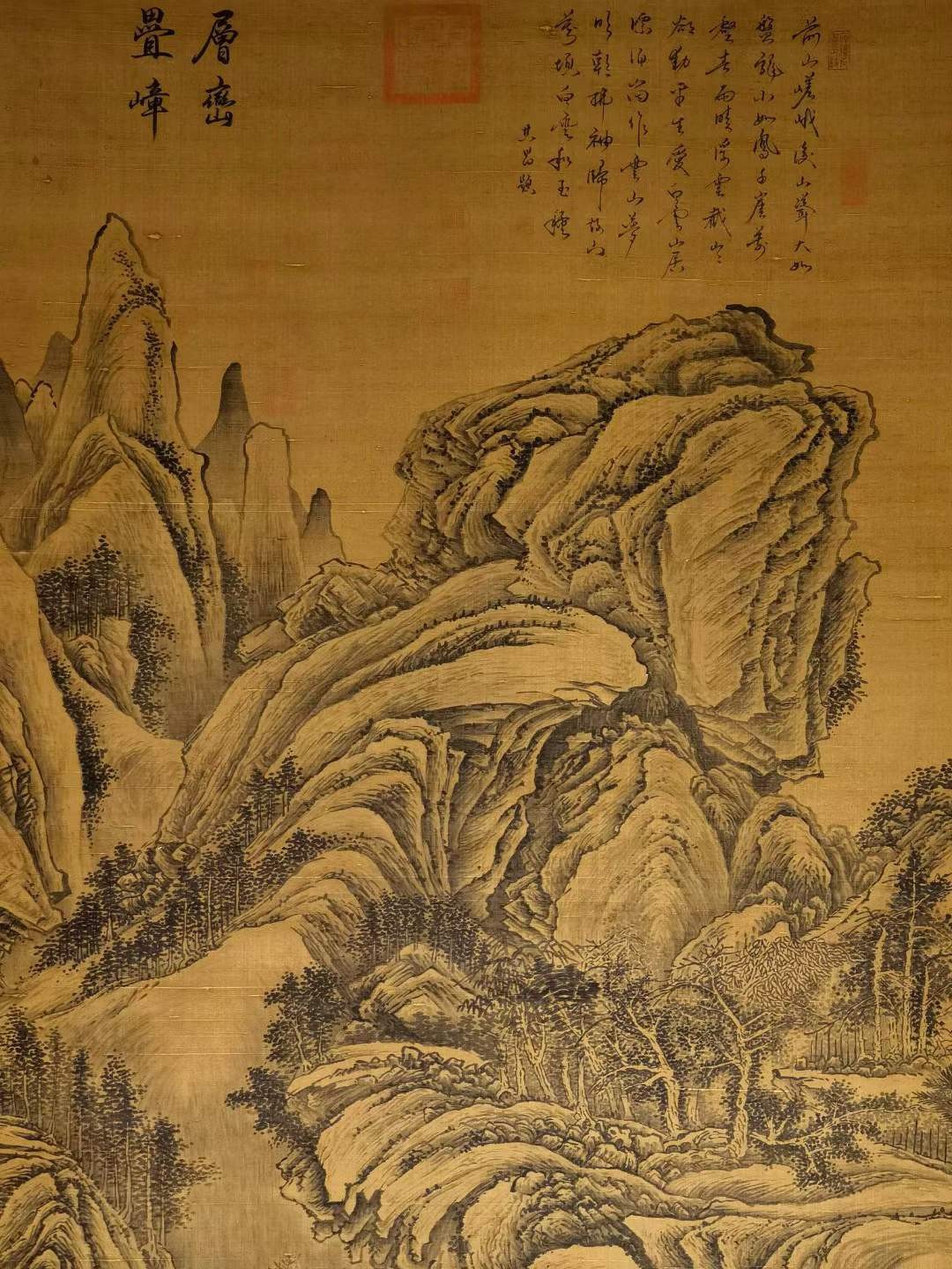 关仝大六尺珍品绢本山水图。关仝（约907-960年），京兆长安人。五代时期杰出画家，与荆浩、董源、巨然并称“四大山水画家”。