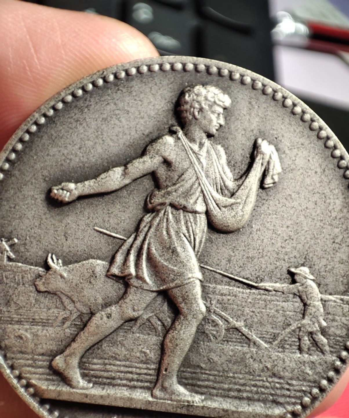 五月清仓会 周五九点结拍 法国农业委员会镀银铜章