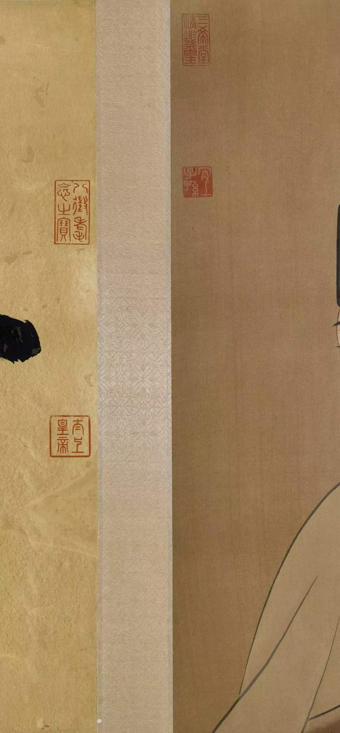 重华宫收录米芾绢本《十帖合卷》。米芾(1051年-1107年)，初名黻，后改芾，字元章，北宋书法家，与蔡襄、苏轼、黄庭坚合称“宋四家”。