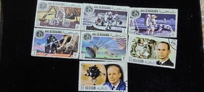 邮票纸品（一） - 阿联酋拉斯海马酋长国-宇航员探索太空